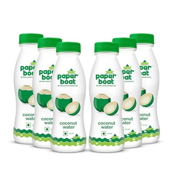 Paper Boat Coconut Water, Refreshing Coconut Flavour, Vital Minerals (Pack of 6, 200ml Each)