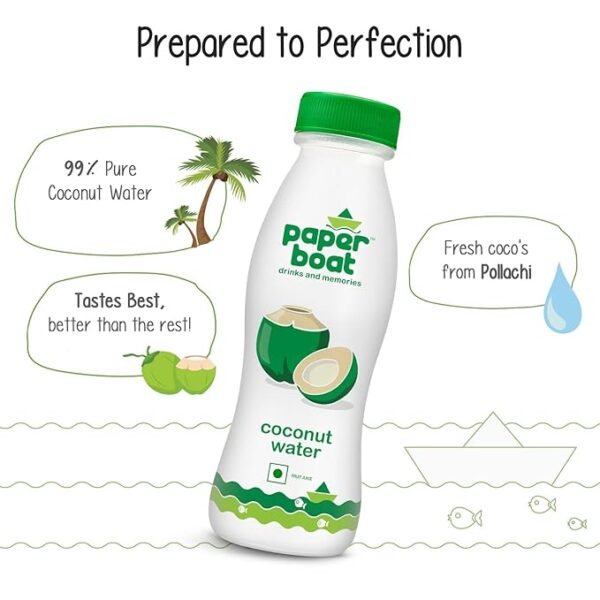 Paper Boat Coconut Water, Refreshing Coconut Flavour, Vital Minerals (Pack of 6, 200ml Each) - Image 4