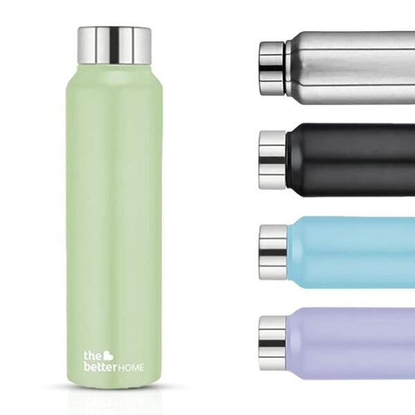 The Better Home 304 Stainless Steel Water Bottle 1 Litre | Water Bottle For Office Home | (Green - 1 Pcs)