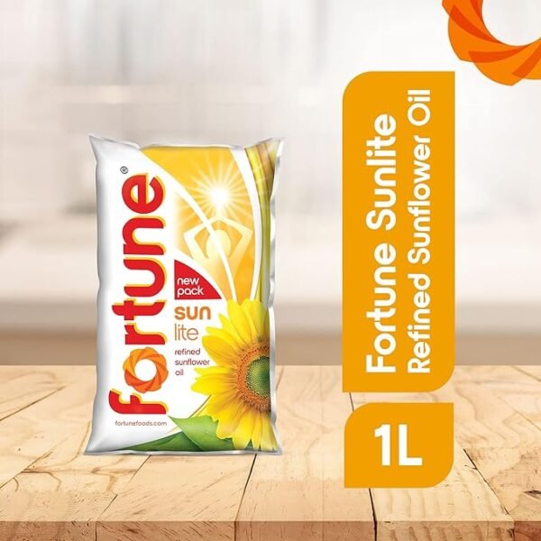 Fortune Sunlite Refined Sunflower Oil, 1L - Image 3