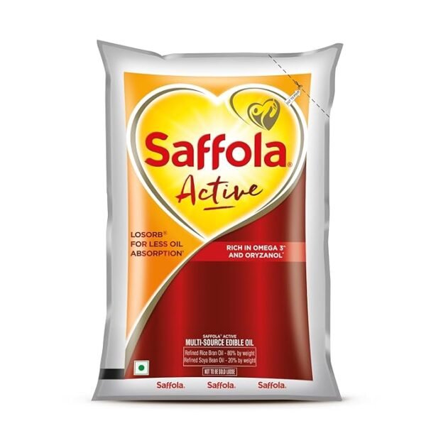 Saffola Active Refined Oil|Blend of Rice Bran Oil