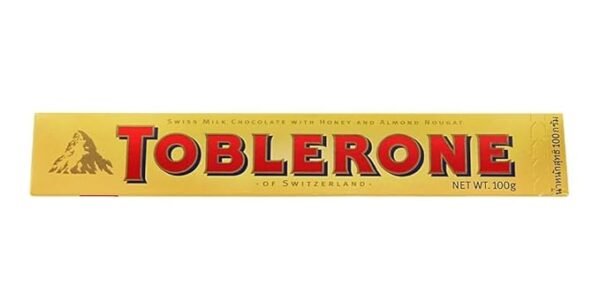 Toblerone of Switzerland Milk Chocolate with Honey and Almond Nougat - 2 Pack Pouch, 2 X 100 g - Image 2