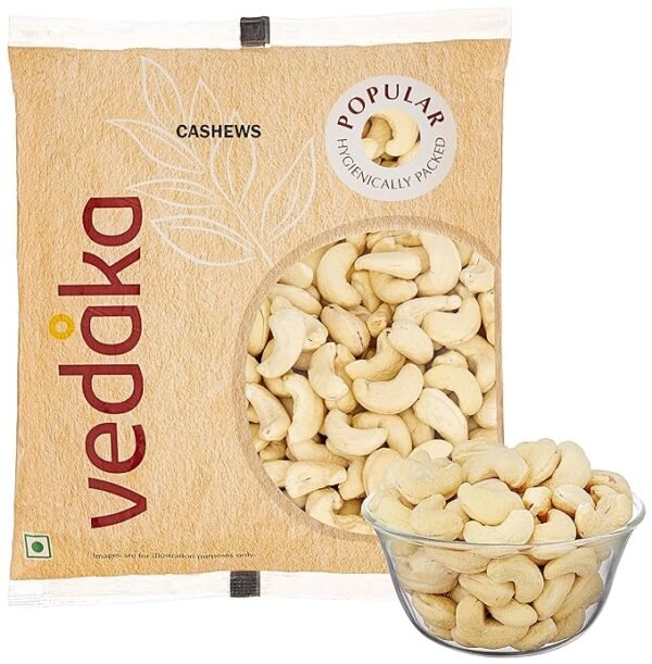 Vedaka Whole Cashews (Grade W320) | 200g | Gluten Free & Plant Based Protein - Image 3