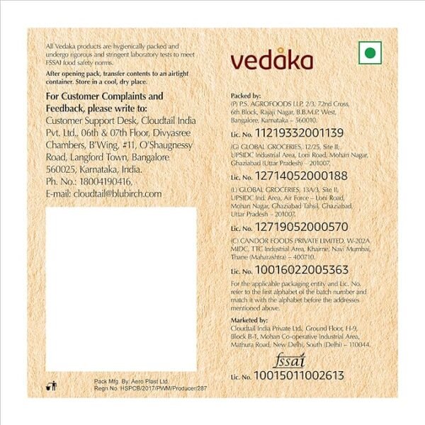 Vedaka Whole Cashews (Grade W320) | 200g | Gluten Free & Plant Based Protein - Image 4