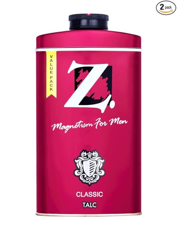 Z Men's Classic Talc, 250g, Long Lasting Fragrance for Summer, Men Talcum powder for Face and Body (Pack of 1)