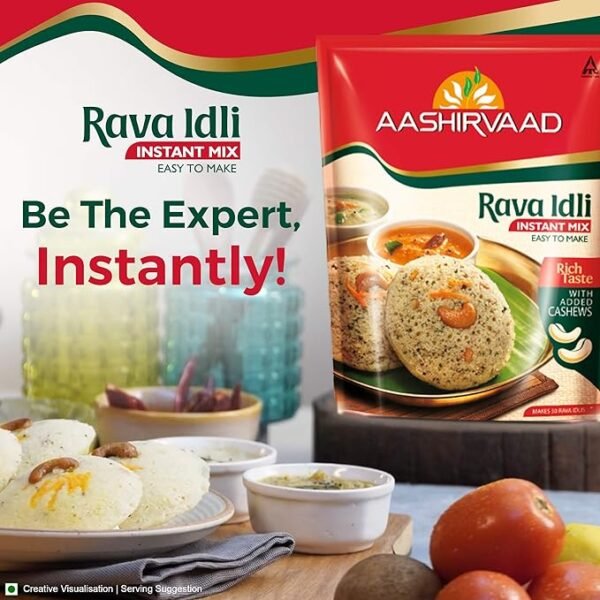 Aashirvaad Instant Mix - Rava Idli 1Kg, Easy to Make Snack Mix, Ready to Cook Indian Breakfast Mix - Image 3