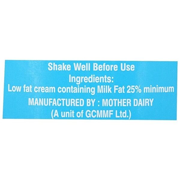 Amul Fresh Cream - 1L Carton - Image 2