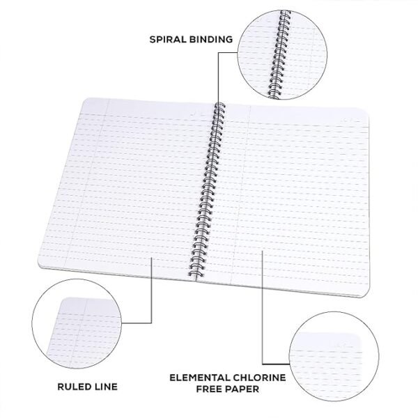 Classmate Pulse Notebook - 267 X 203, 160 Pages, Single Line, Wiro Binding, Multicolor (2105007) - Image 7