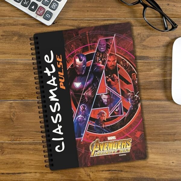 Classmate Pulse Notebook - 267 X 203, 160 Pages, Single Line, Wiro Binding, Multicolor (2105007) - Image 3