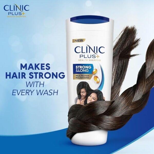 Clinic Plus Strong & Long Shampoo 1 L|| With Milk Proteins & Multivitamins for Healthy and Long Hair - Image 2