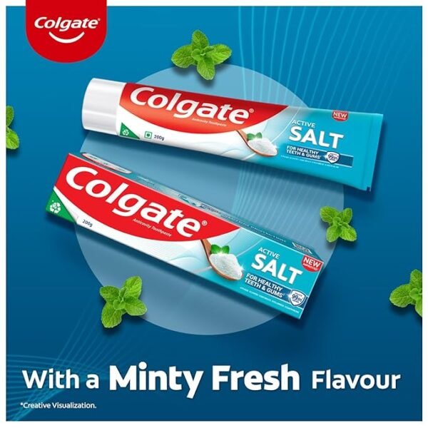 Colgate Active Salt Toothpaste,  Combo Pack of 200g+200g+100g - Image 5