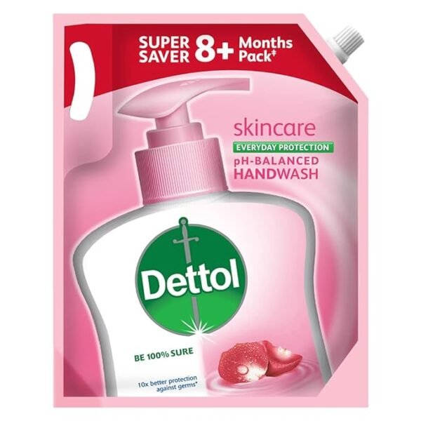 Dettol Liquid Handwash Refill – Skincare Hand Wash- 1500ml | pH Balanced | 10x Better Germ Protection