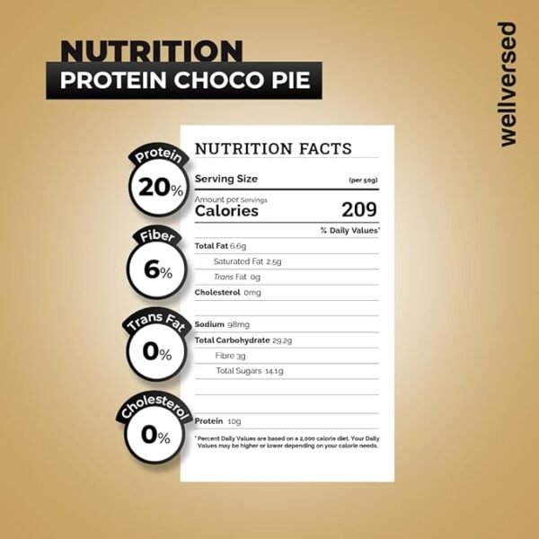 HYP- Protein Choco Pie, Brownie Crunch (6x50 g) | 10 g Protein per Pie | High Protein, High Protein Snacks - Image 5