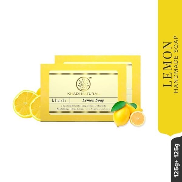 Khadi Natural Herbal Lemon Soap, 125g