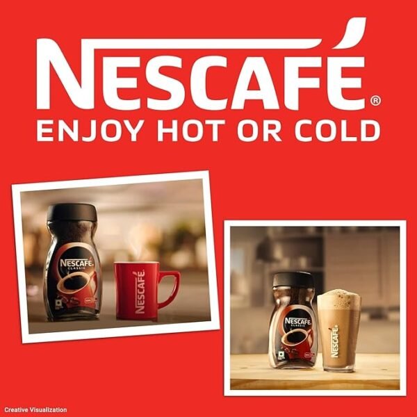 NESCAFE Classic Instant Coffee Powder |Roasted Coffee Beans | 100% Pure Coffee | 190g - Image 2