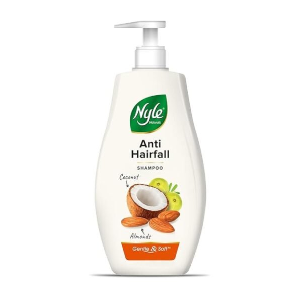 Nyle Naturals Anti-Hairfall Shampoo | For Hairfall Control | With Coconut Milk, Badam and Amla |400ml