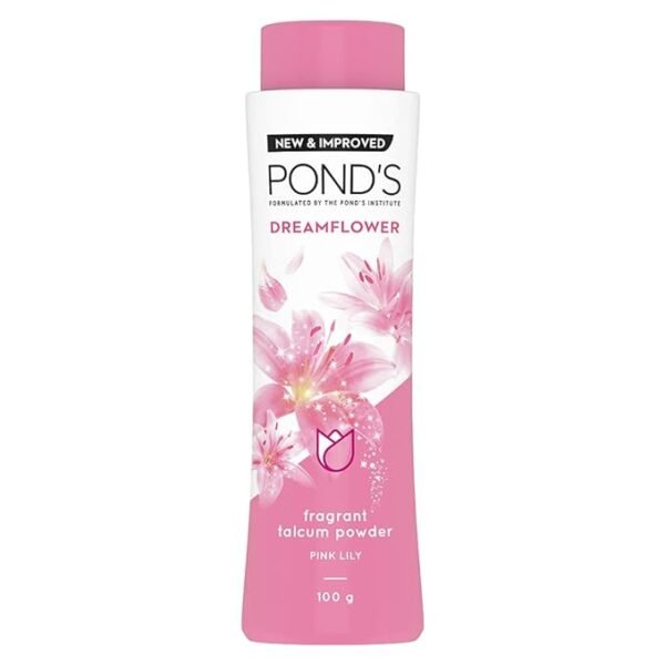 PONDS Dreamflower Fragrant Talc Powder with Vitamin B3, Pack of 1, 100gm