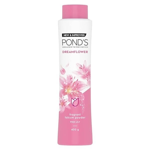 Ponds Dreamflower, Pink Lily Fragrant Talcum Powder, 400g, for Long-lasting Fragrance,For Men & Women