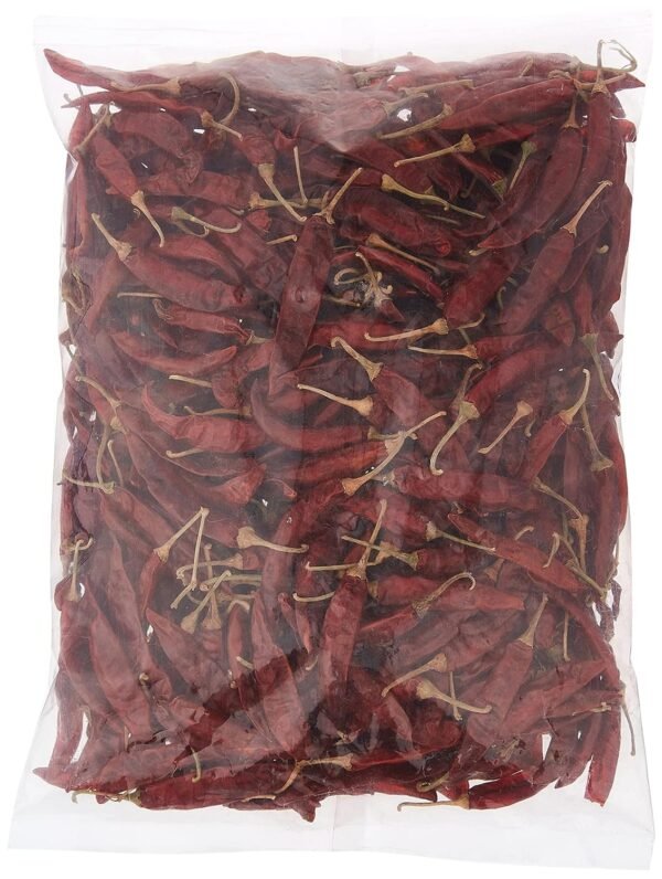 Red Chilis, ఎరుపు మిరపకాయలు, Erupu Mirapakayalu-(500g - Image 2