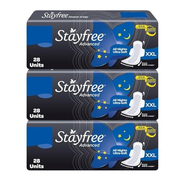 Stayfree Advanced Xxl|Combo Packs 84 Pads| 2X Faster 2X Better Coverage|Up To 12 Hours Of Protection