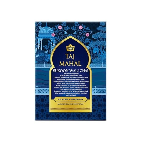 Taj Mahal Sukoon Wali Chai - 250gms | Ashwagandha and Rose | Relaxing & Refreshing Tea - Image 6