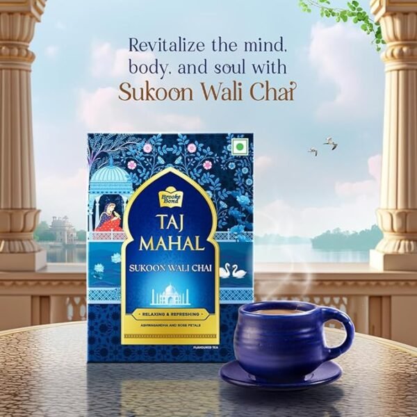 Taj Mahal Sukoon Wali Chai - 250gms | Ashwagandha and Rose | Relaxing & Refreshing Tea - Image 5