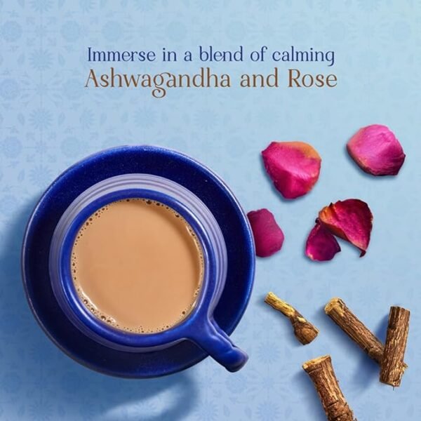 Taj Mahal Sukoon Wali Chai - 250gms | Ashwagandha and Rose | Relaxing & Refreshing Tea - Image 4