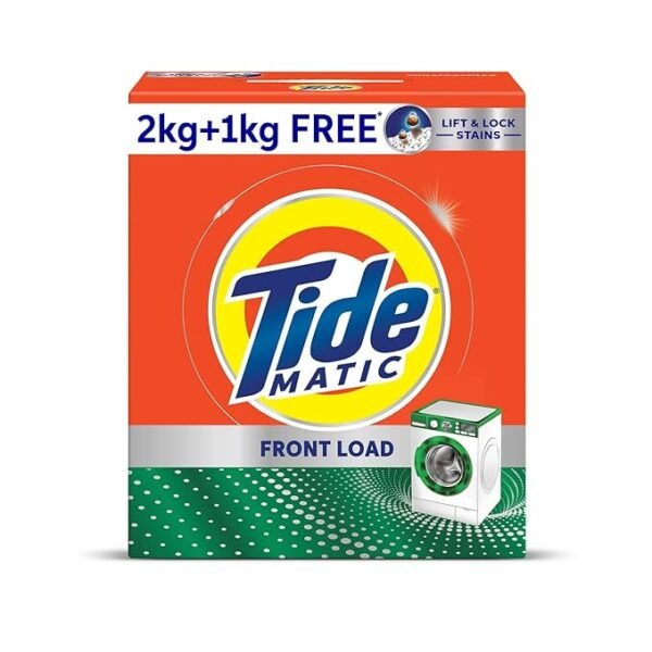 Tide Matic Front Load Detergent Powder (2+1 Kg), Pack of 1