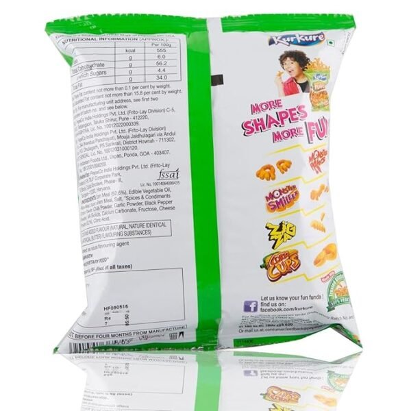 Kurkure Yummy Cheese Puffcorn 28g Pouch - Image 2