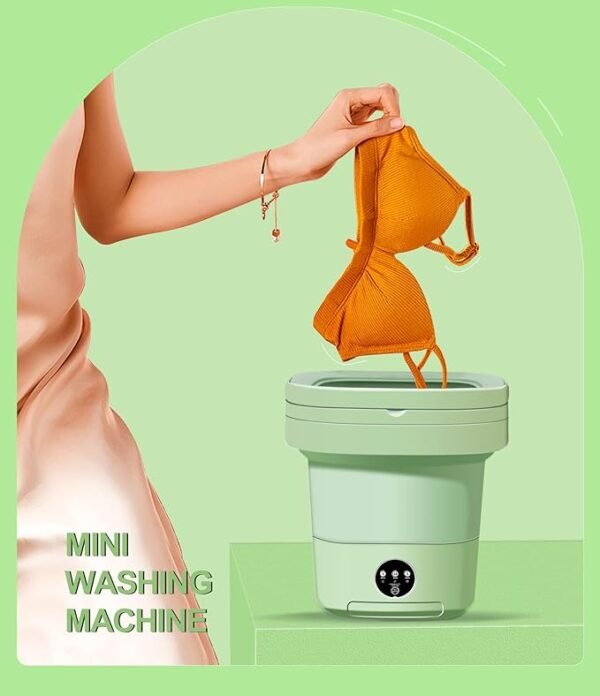 Mini Washing Machine 11L, Portable Washing Machine 3 Modes Deep Cleaning for Underwear, Baby Clothes or Socks - Image 2