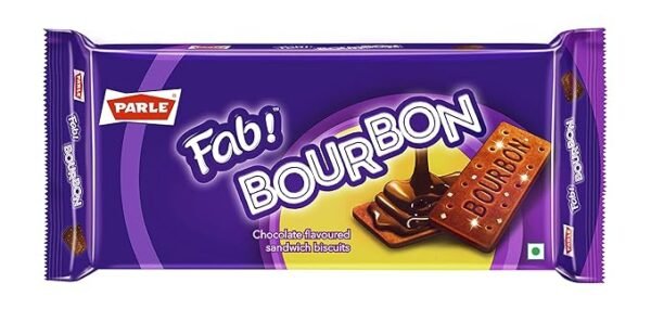 Parle Fab Bourbon 500 Gm, Multicolor, Chocolate