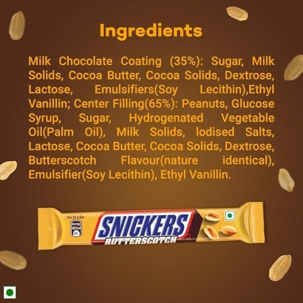 Snickers Butterscotch Flavour Peanut Chocolate Bar 1 - Image 5