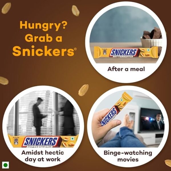 Snickers Butterscotch Flavour Peanut Chocolate Bar 1 - Image 3